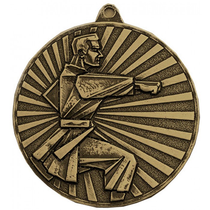 60MM KARATE  MEDAL - AVAILABLE IN GOLD, SILVER, BRONZE